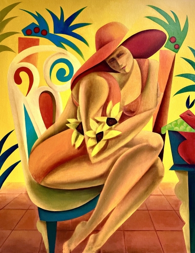 47. Krete Erlenhein "Naine ja päevalilled"